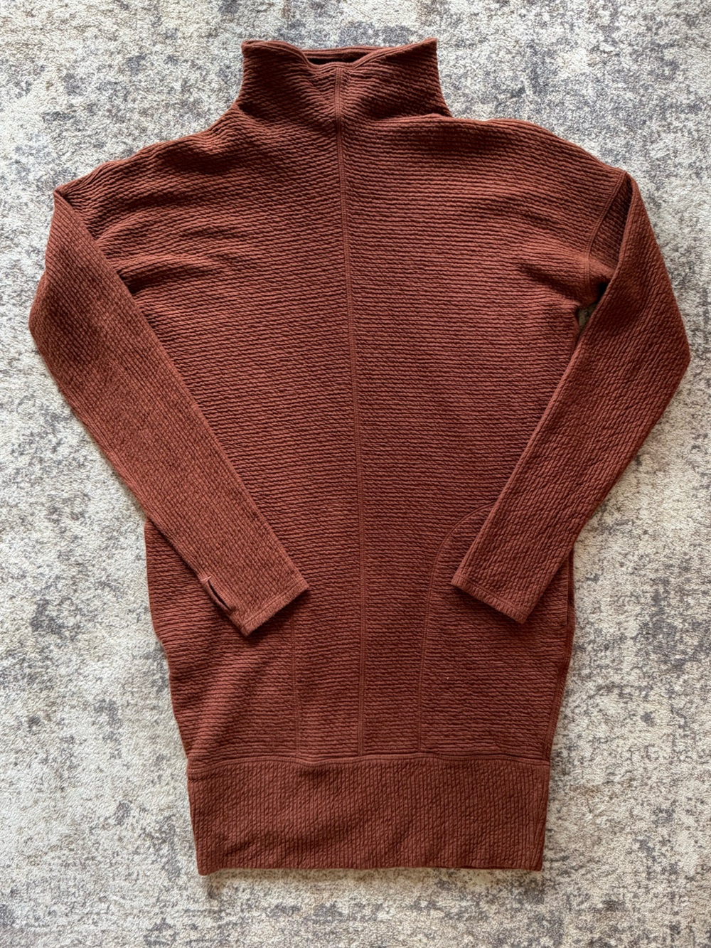 Lululemon Call for Cozy Sweater Dress Size 4 Heathered Ancient Copper